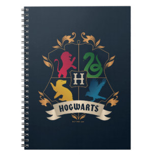 Ornate HOGWARTS™ House Crest Notebook