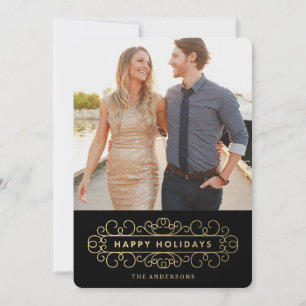 Ornate Holiday in Black Card