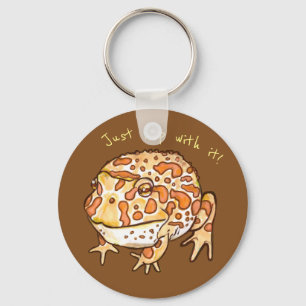 Ornate Horned Frogs, Hop with it! Keychain