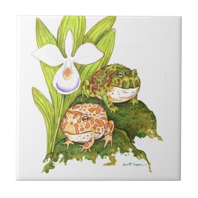 Ornate Horned Frogs Tile (Front)