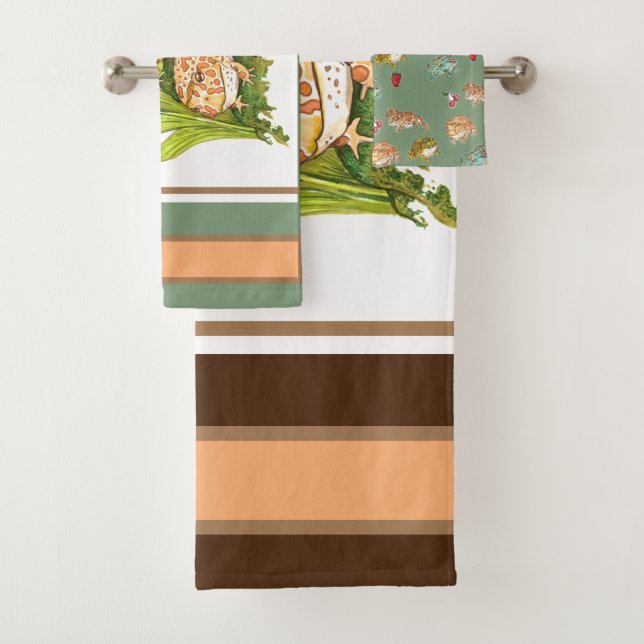 Ornate Horned Frogs Towel (Insitu)