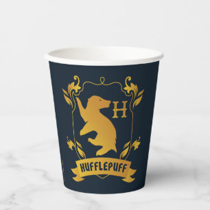 Ornate HUFFLEPUFF™ House Crest Paper Cups