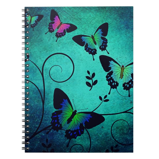 Ornate Jewel Butterflies Notebook (Front)