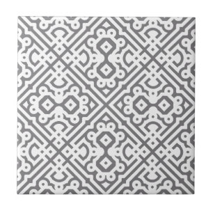 Ornate Labyrinth in Grey Tile