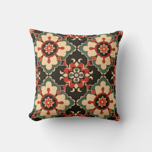Ornate Medallion Pattern Throw Pillow