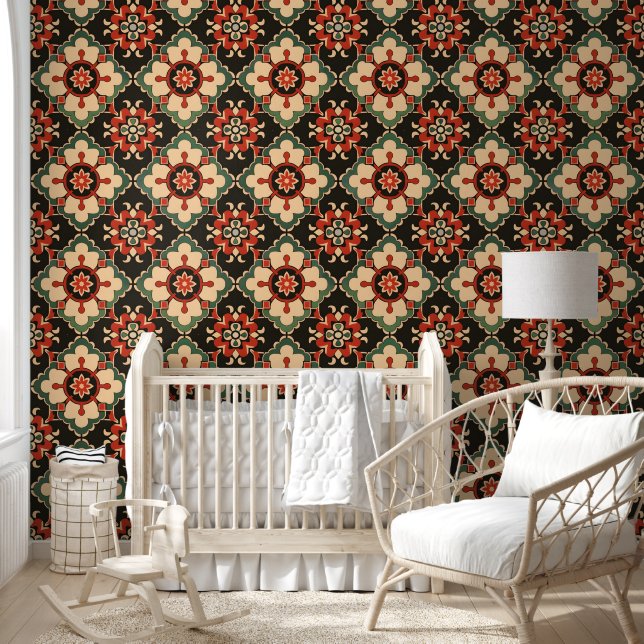 Ornate Medallion Pattern Wallpaper (Kids)