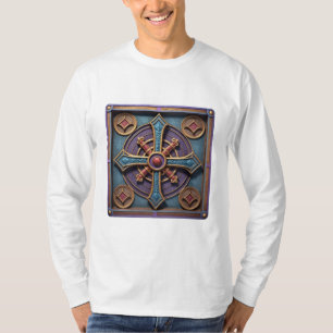 Ornate Medieval Cross Mandala T-Shirt