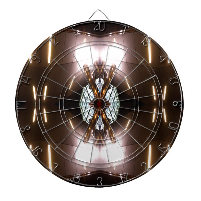 Ornate Metallica - Urban Futurism CricketDiane Dartboard (Front)