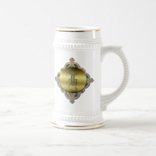 Ornate Monogram Stein