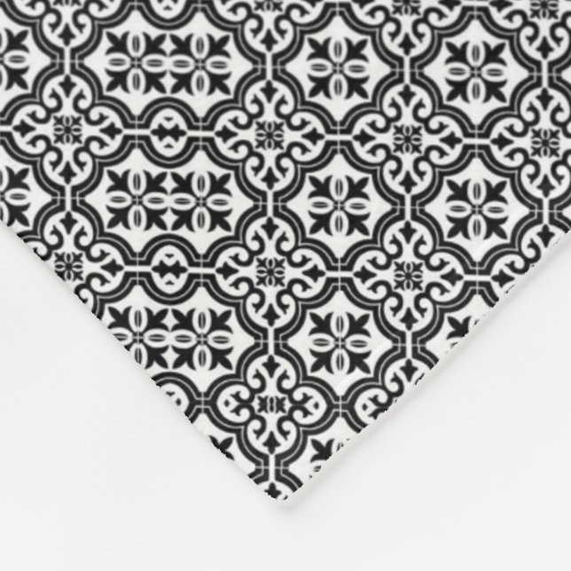 Ornate Monogram Tile Blanket (Corner)