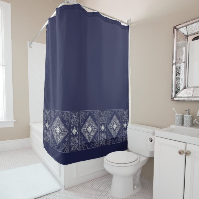 Ornate Opulence | Blue and Silver Jewelled Flouris (In Situ)