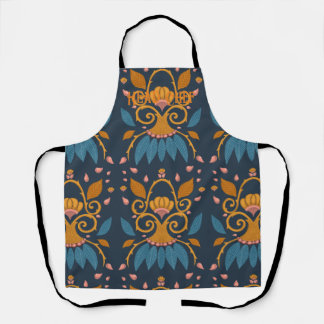 Ornate pattern Medieval style Apron