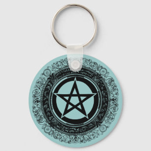 Ornate Pentacle Keychain
