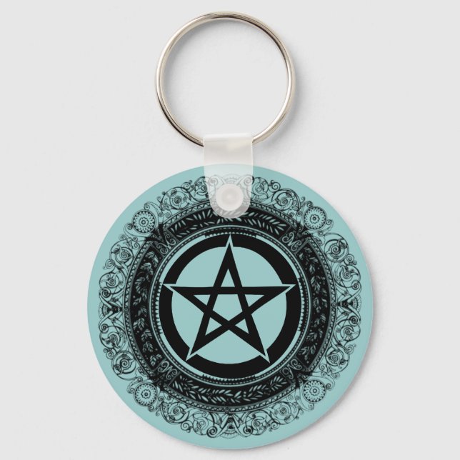 Ornate Pentacle Keychain (Front)
