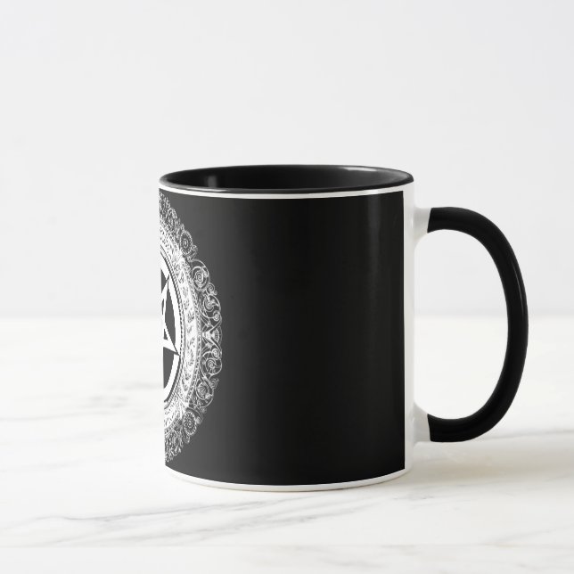 Ornate Pentagram Mug (Right)