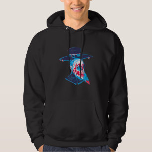 Ornate Plague Doctor With Skull For Medieval Ages Hoodie