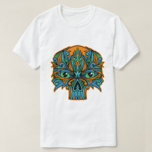 Ornate Psychedelic Skull T-Shirt