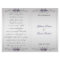 Ornate Purple Silver Floral Swirls Wedding Program