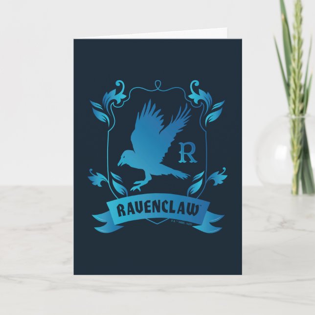 Ornate RAVENCLAW™ House Crest Card (Front)