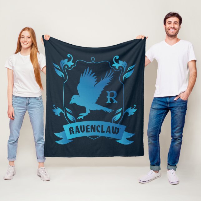 Ornate RAVENCLAW™ House Crest Fleece Blanket (In Situ)