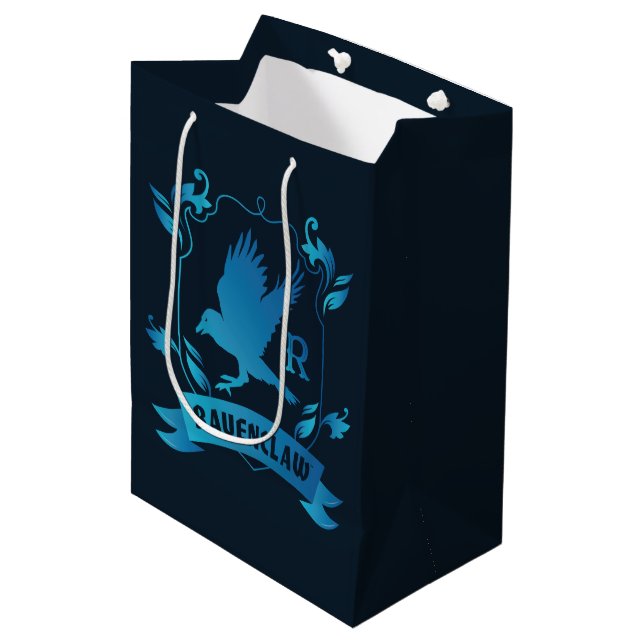 Ornate RAVENCLAW™ House Crest Medium Gift Bag (Front Angled)