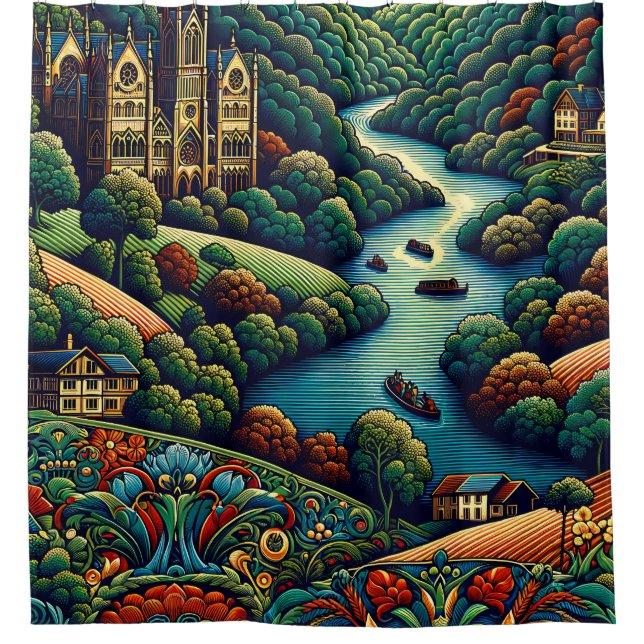 “Ornate River Landscape" (Front)