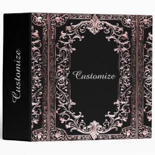 Ornate Rose Gold Frame Binder