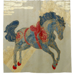 Ornate Royal Blue Horse