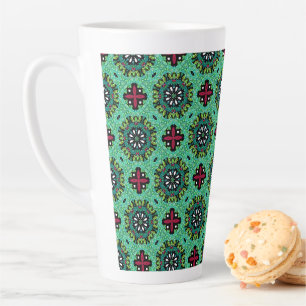 Ornate Scribbles Christmas Latte Mug