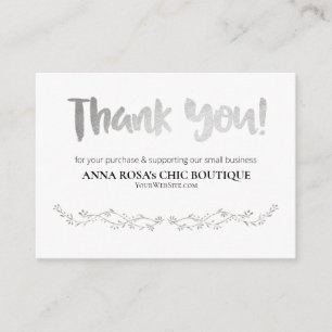 *~* Ornate Scroll QR THANK YOU LOGO Review AP8 Enclosure Card