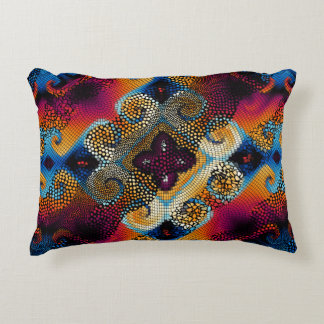 Ornate seamless texture background. Diagonal waves Accent Pillow