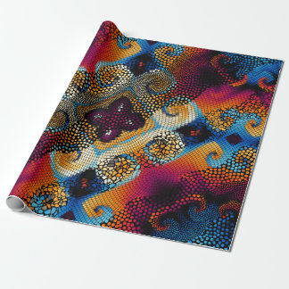 Ornate seamless texture background. Diagonal waves Wrapping Paper