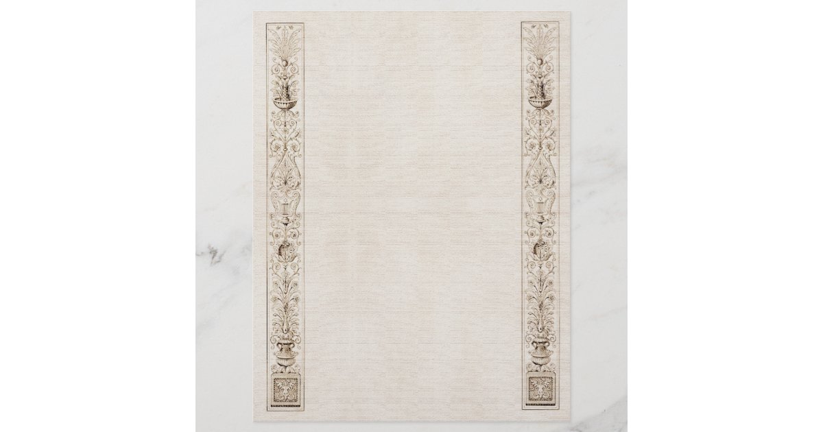 ornate-side-border-letterhead-zazzle