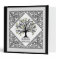 Ornate Silver And Black Filigree Family Tree 