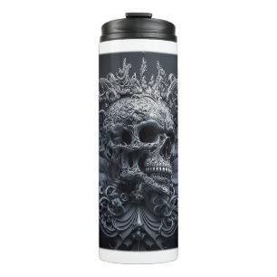 Ornate Skull Thermal Tumbler 