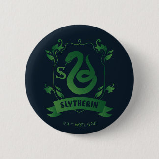 Ornate SLYTHERIN™ House Crest 2 Inch Round Button