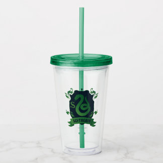 Ornate SLYTHERIN™ House Crest Acrylic Tumbler