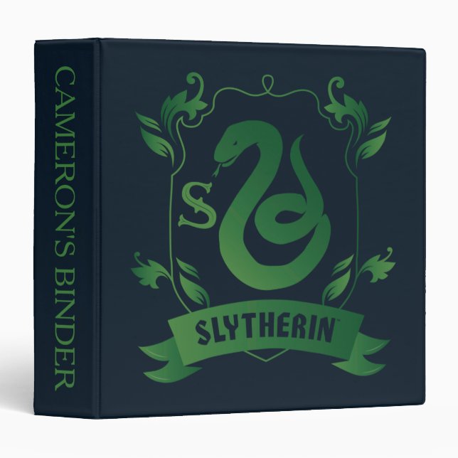 Ornate SLYTHERIN™ House Crest Binder (Front/Spine)
