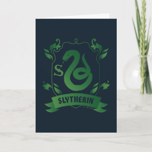 Ornate SLYTHERIN™ House Crest Card