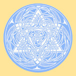 Ornate Star of David Classic Round Sticker<br><div class="desc">Star of David</div>