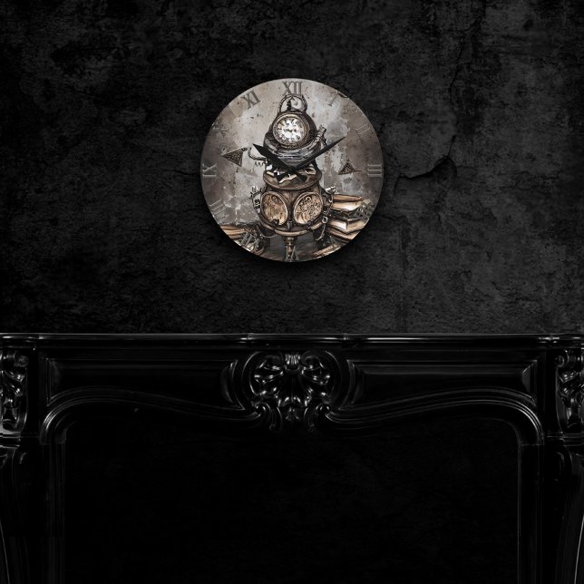 Ornate Steampunk Cauldron | Spellbooks and Clock (Creator Uploaded)