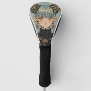 Ornate Steampunk Fantasy Anime Girl Golf Head Cover