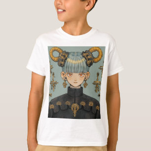 Ornate Steampunk Fantasy Anime Girl T-Shirt
