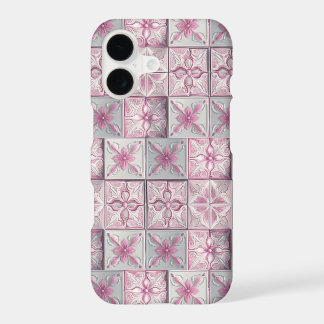 Ornate tiles in pink Floral Pattern