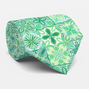 Ornate tiles in pink  tie