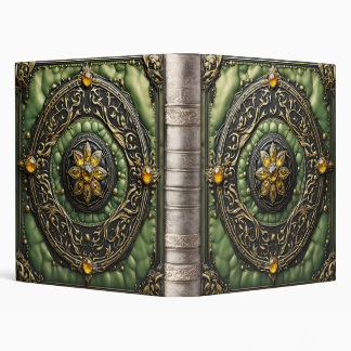 Ornate Topaz Yellow Leather Photo Album  Binder