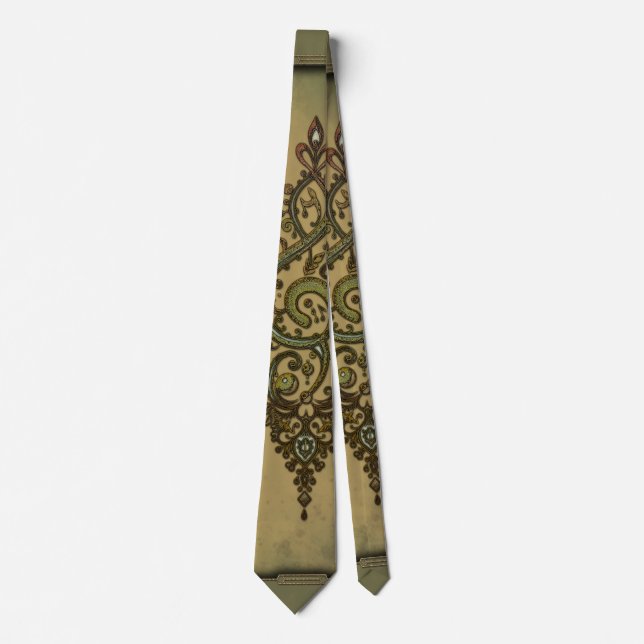 Ornate Treble Clef Tie (Front)