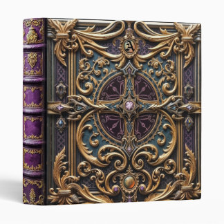 Ornate Vampire Leather Monogram Binder