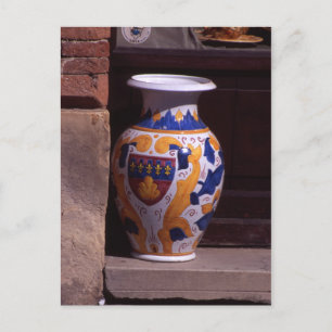 Ornate vase Gubbio Umbria Italy Poster Postcard