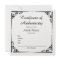 Ornate Vintage Certificate of Authenticity for Art